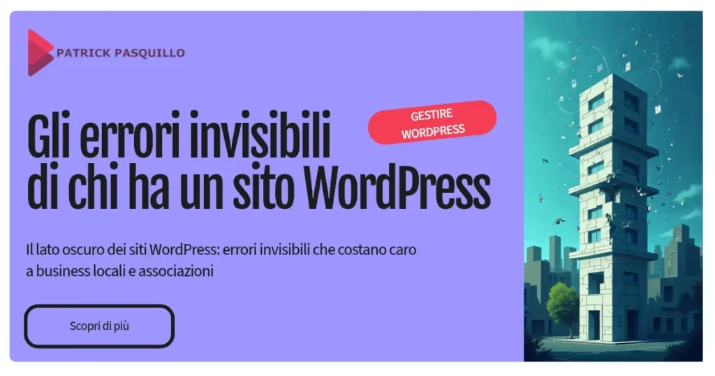Gli errori invisibili di chi ha un sito WordPress {{brizy_dc_image_alt entityId=