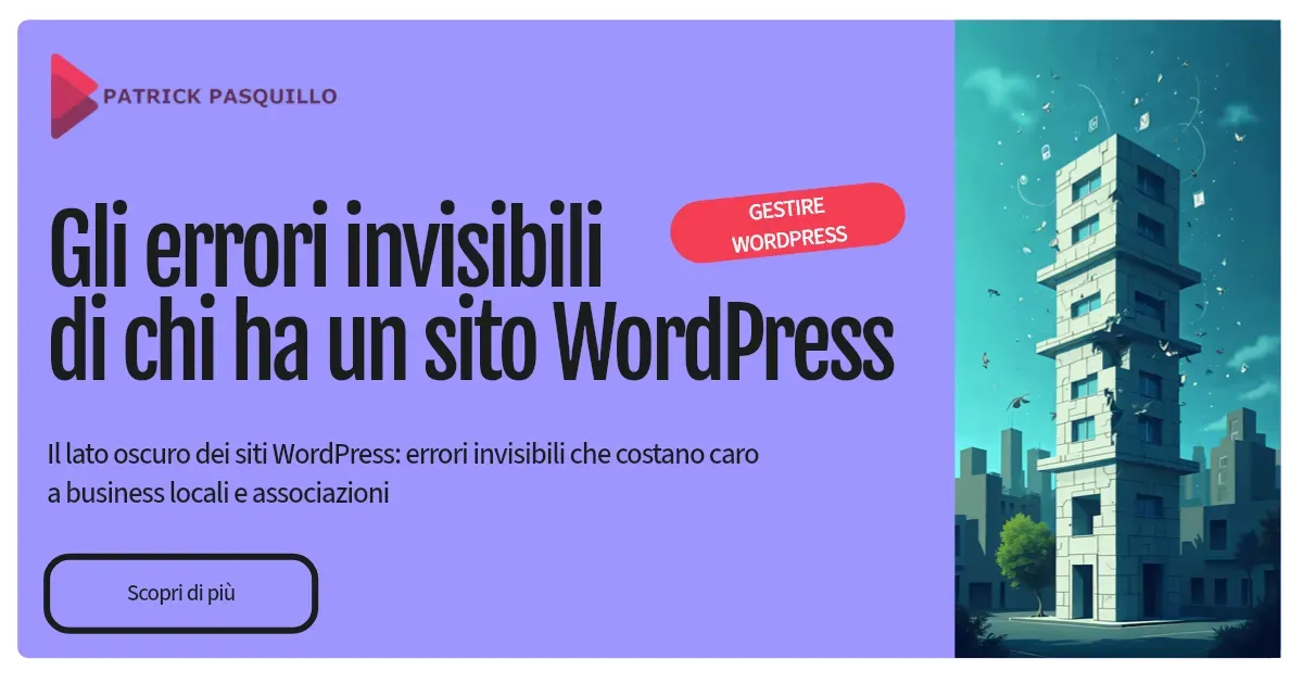 Gli errori invisibili di chi ha un sito WordPress {{brizy_dc_image_alt entityId=