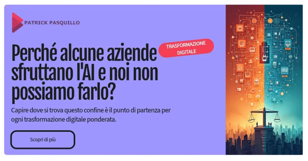 Perché alcune aziende sfruttano l'AI e noi non possiamo farlo? Perché alcune aziende sfruttano l'AI e noi non possiamo farlo?